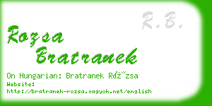 rozsa bratranek business card